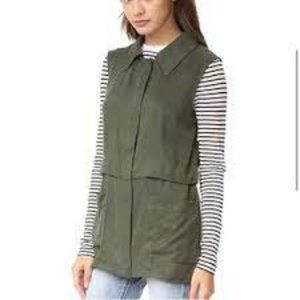 Anthropologie  Cupcakes and Cashmere Army Green  Utility Vest Small